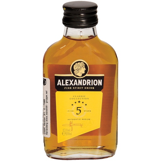 Alexandrion 5*- алкогольный напиток, 37,5% алк.