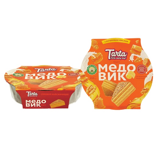 Medovik Cremetaart met Honing 3,3% en Geroosterde Walnoten 2