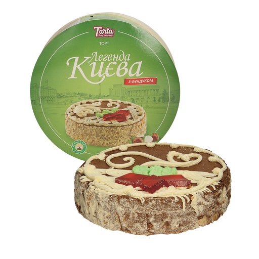 "Legenda KIEVA" Воздушный торт с жареным фундуком 11,6%, глу