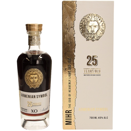 Arm. Brandy ARMENIJSCH SYMBOOL 25 jaar oud, 40% vol.