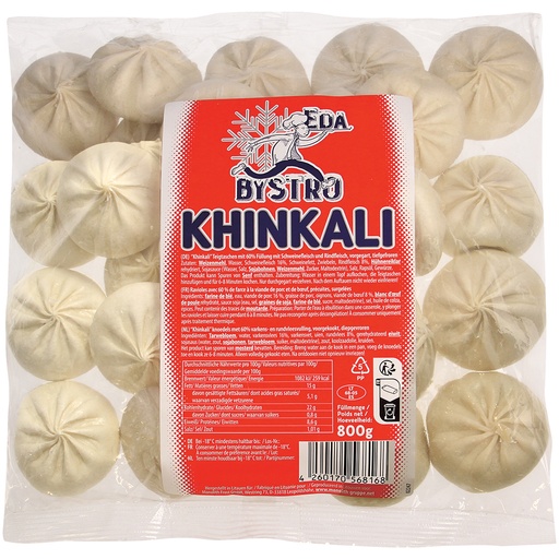 "Хинкали" с 60% начинкой из свинины и говядины, предваритель