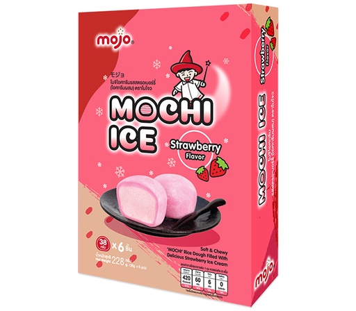 Mochi ijs met aardbei smaak