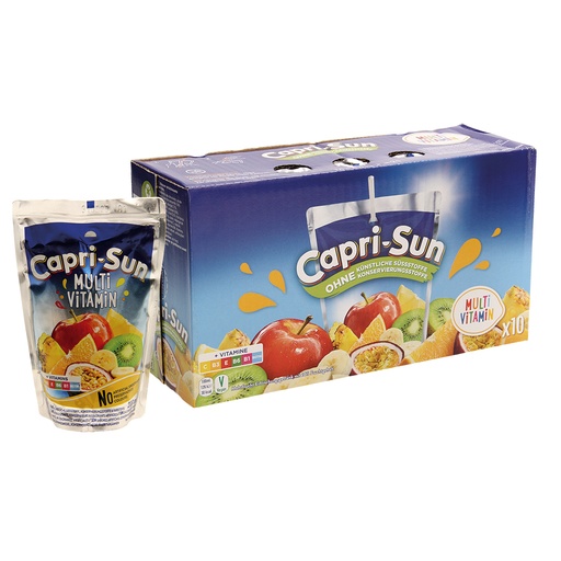 Vruchtensapdrank "Capri Sonne Multivitamin" met 12% vrucht