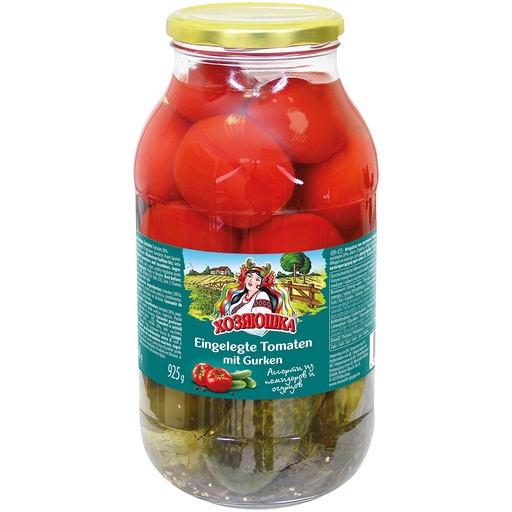 Томаты и огурцы маринованные