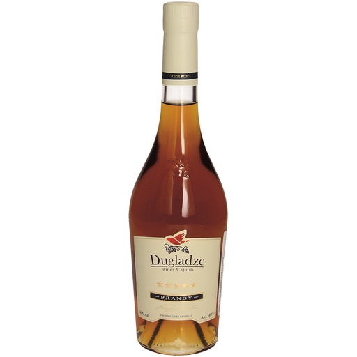 "Dugladze" Brandewijn (Wijnbrand) 5 jaar gerijpt, 40% vol.