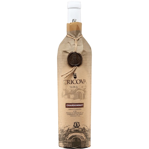 "CRICOVA" Шардоне белое вино сухое, 12% алк.