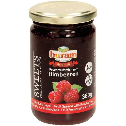 Vruchtenspread met frambozen
