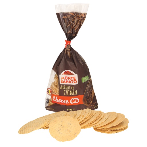 "Saratele cu chimen-Monte Banato" Соленые вафли с сыром и тм