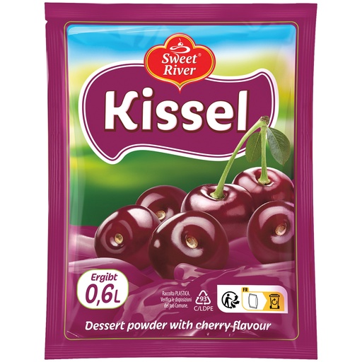 SWEET RIVER Dessertpoeder met kersensmaak "Kissel-Kers"