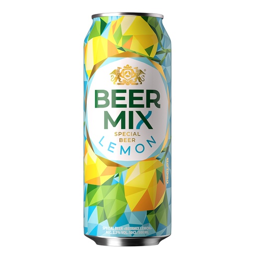 Biermixdrank van 50% bier en 50% verfrissend drankje met citrus smaak 2,5% vol.