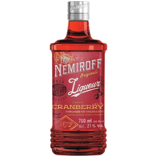 "NEMIROFF" Cranberry Liqueur, 21% vol.