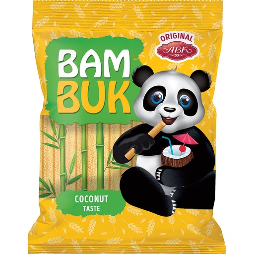 Bam-Buk - Gevulde deegstokken met kokossmaak - Vulling 60%