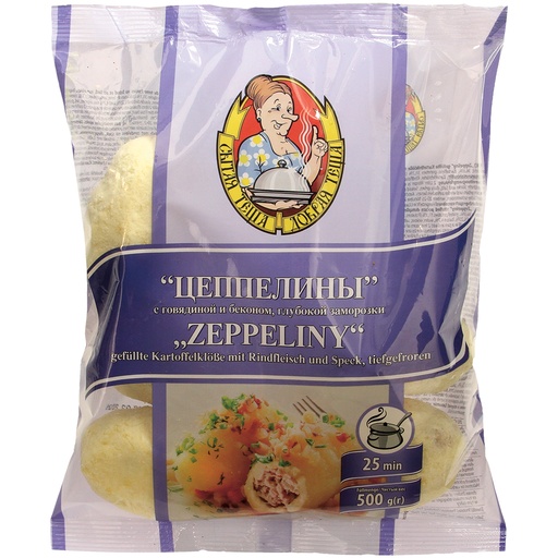 Фаршированные картофельные клецки "Цеппелины" с говядиной и