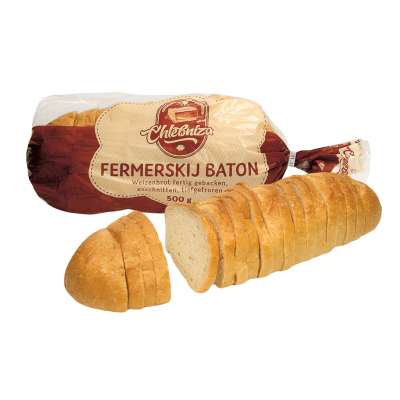 Tarwebrood kant-en-klaar “Fermerskij baton” gesneden