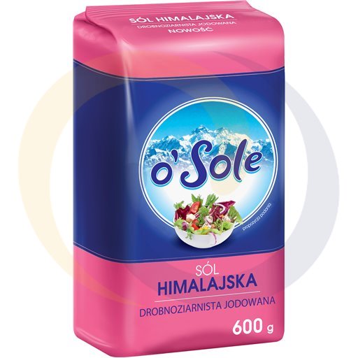 o`sole himalaya fijnkorrelig gejodeerd zout 600 g