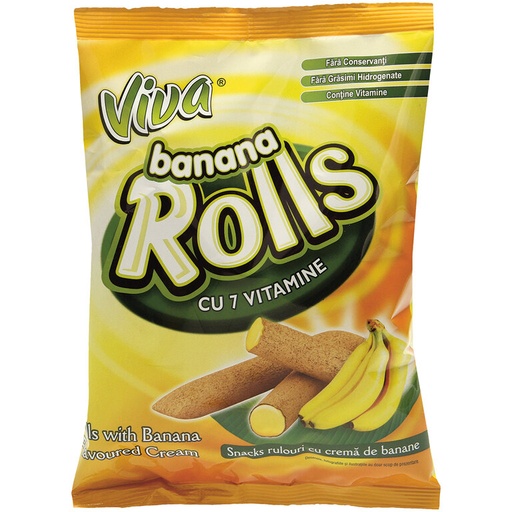 Viva Rolls - Cacaobroodjes gemaakt van geëxtrudeerde granen.