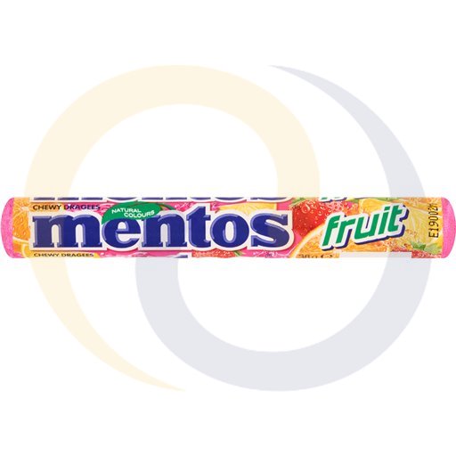 mentos fruitdruppels 38g/40st/8dis van melle