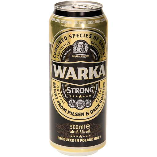 Donker Bier "Warka Strong" 6,3% vol.