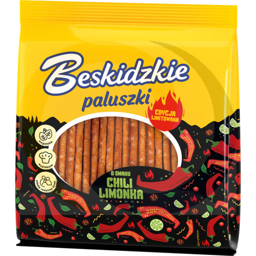 Aksam Beskidzkie pretzelstokjes chili-limoen 180g