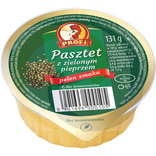 Профи Пате с зелёным перцем 131 г