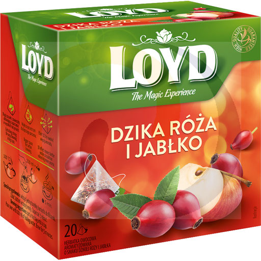 Loyd Gearomatiseerde Fruitinfusie met Appelsmaak en Hondsroos 40 g (20 x 2 g)