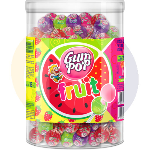 Argo Gum Pop fruit lollies met kauwgom 15g