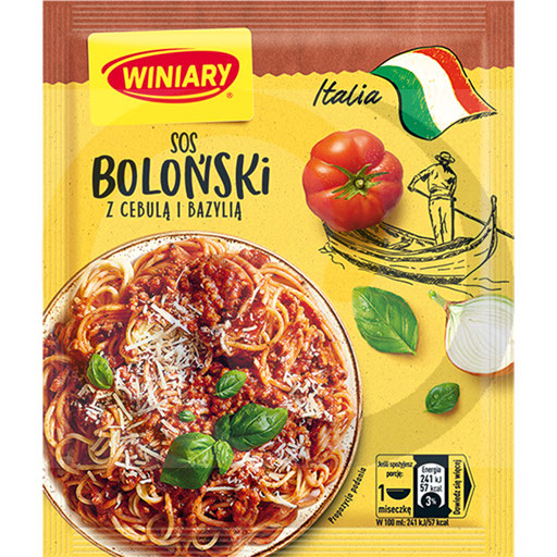 Winiary Italia Bolognesesaus met ui en basilicum 46g