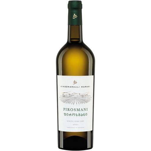 Pirosmani uit Georgië, witte wijn, halfdroog 12 % vol.