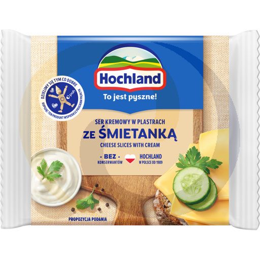 Hochland Кремовый плавленый сыр в ломтиках 130 г