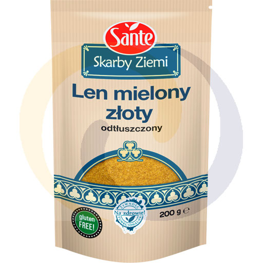 Санте Скарбы Земли Золотой Нежирный Молотый Лен 200 г