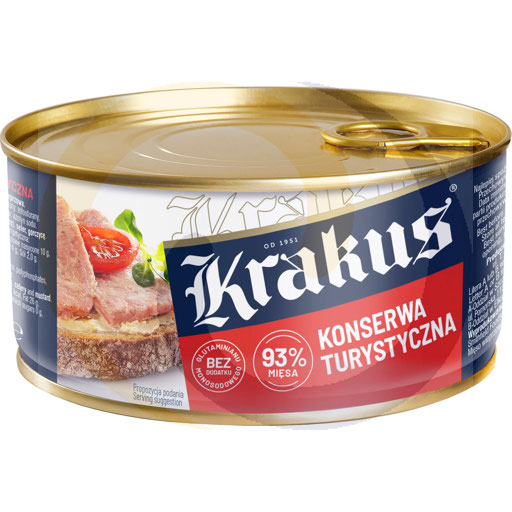 Krakus Gekookt varkensvlees in blik 300g