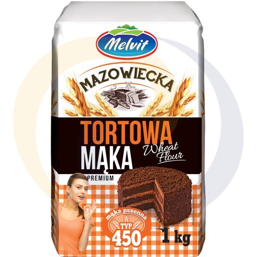 Мука для выпечки тип 450 1,0кг Melvit
