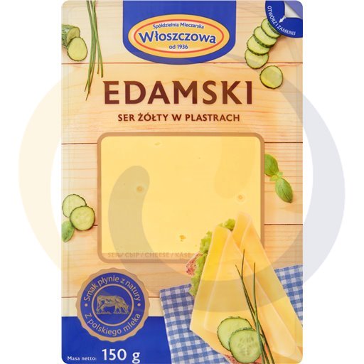 Włoszczowa edammer kaas plakjes hersluitbaar 150g