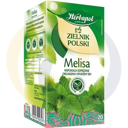 Травяной чай с мелиссой Herbapol Zielnik Polski 40 г (20 x 2