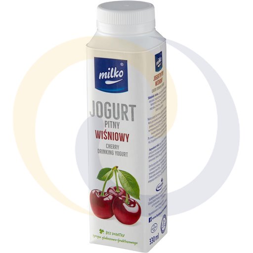 Молочный коктейль с вишней Milko 0,33л
