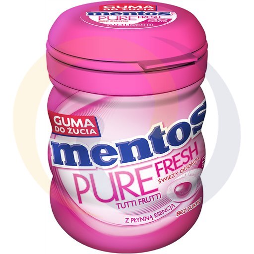 Mentos Pure kauwgom tutti frutti bottle 60g