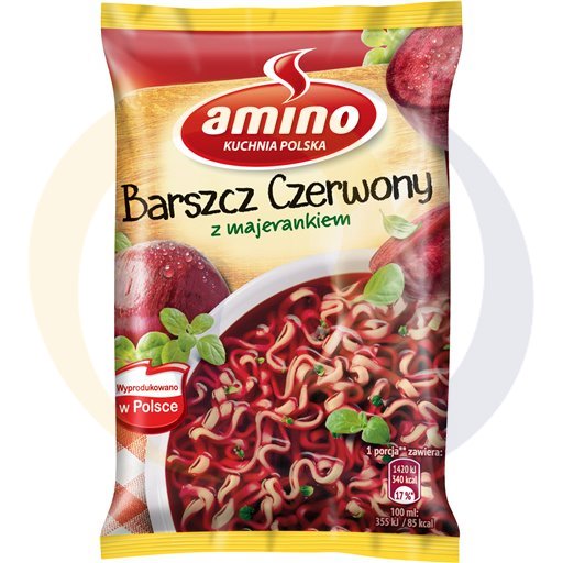 Аминокислотный красный борщ с майораном, быстрое суп 66 г