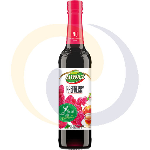 Lowicz Frambozen Suiker- en Glucosestroop Vrij 0,4l