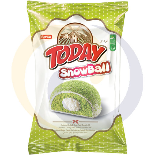 Sneeuwbal sponscake met hoop- en pistachevulling 50g
