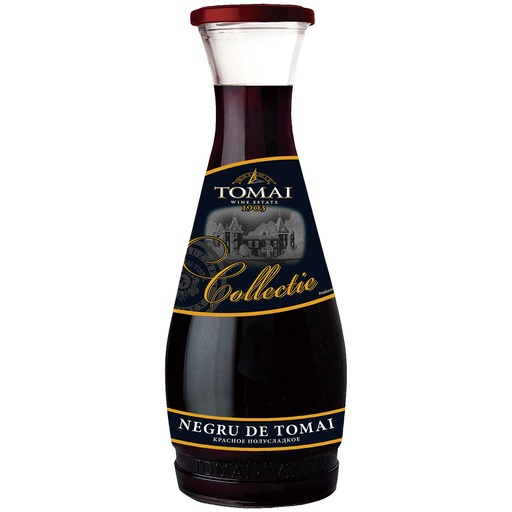 "Negru de Tomai" Красное вино из Молдавии, полусладкое, 13%
