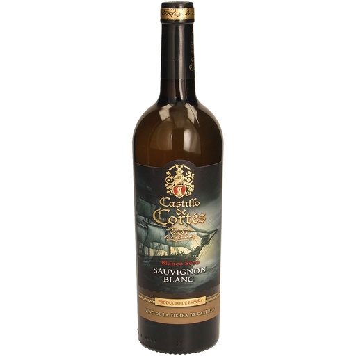 Witte wijn "Castillo de Cortes Sauvignon blanco seco", droog