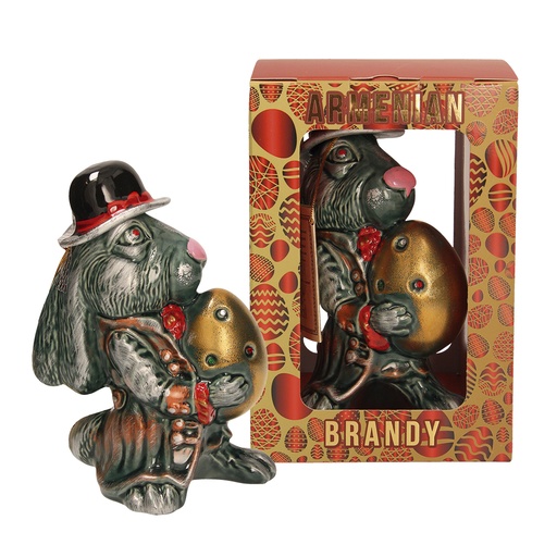 Armeense brandy "Osterhase" keramiek in geschenkdoos, 40%