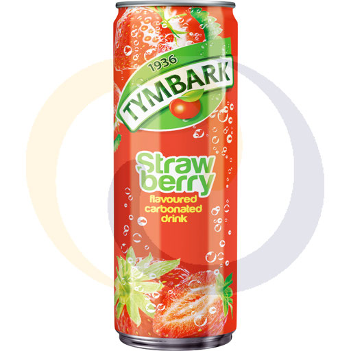 Aardbeien koolzuurhoudende drank blik 0,33l/12 stuks STG Tymbark