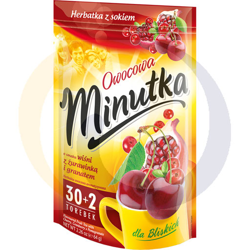 Фруктовый чай Minutka со вкусом фруктов 64 г (32 чайных паке