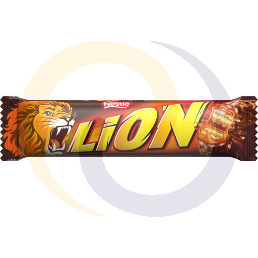 Lion wafel met karamel en tarwevlokken in melkchocolade 42g