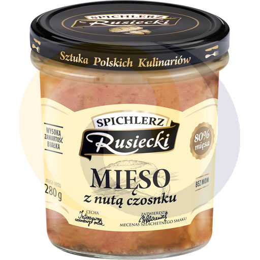 Мясо с легким привкусом чеснока Spich.Rusiecki 280г / 4шт Pamapol