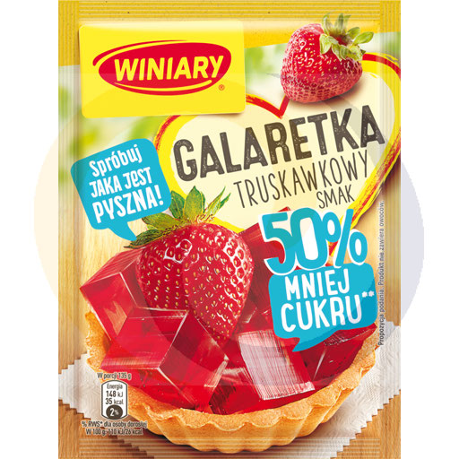 Winiary Aardbeiengelei 50% minder suiker 39g
