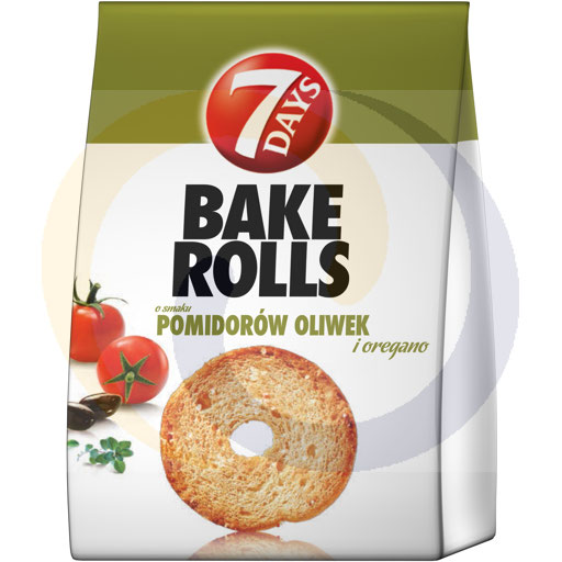 7 Dagen Bakrolletjes Broodchips met Tomaat, Olijf & Oregano 150 g