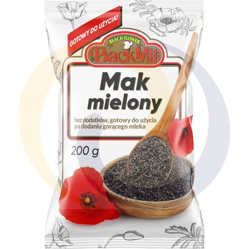 Gemalen papaverzaad 200g/12st Kresto