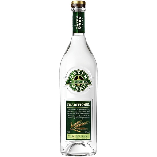 Водка "ЗЕЛЕНАЯ МАРКА традиционная", 40% алк.